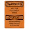 Signmission OSHA WARNING Sign, Not For Electrical Fires Bilingual, 10in X 7in Decal, 7" W, 10" L, Landscape OS-WS-D-710-L-12733 - alternate 1